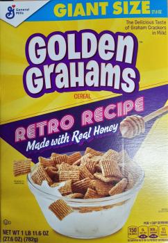 General Mills GOLDEN GRAHAMS 'Retro Recipoe' made with Real Honey Delicious taste of Graham Crackers 782 gr